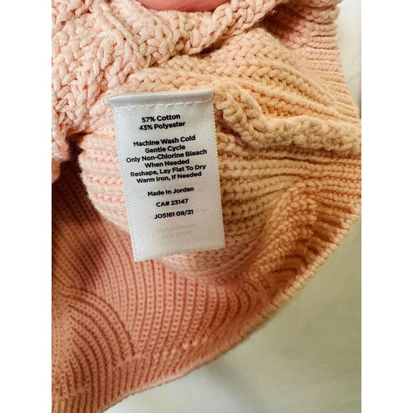 Talbots Women's Classic Blush Pink Pointelle Sweater, Size M - Picture 4 of 4